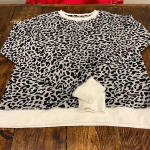 Zyia white leopard shirt